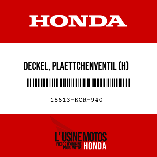 image de 18613-KCR-940 DECKEL, PLAETTCHENVENTIL (H)