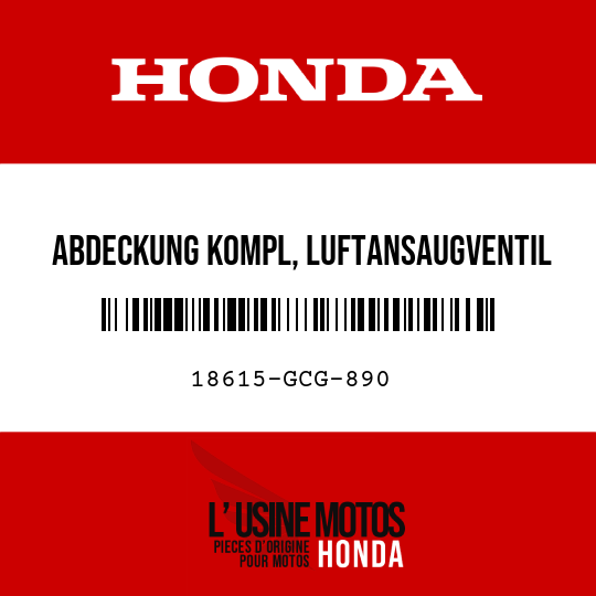 image de 18615-GCG-890 ABDECKUNG KOMPL, LUFTANSAUGVENTIL