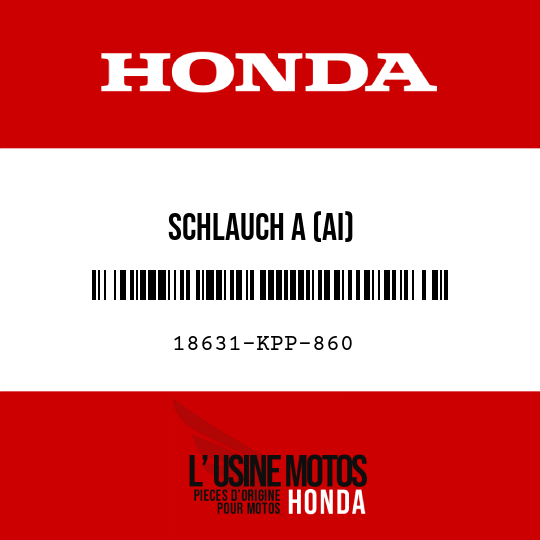 image de 18631-KPP-860 SCHLAUCH A (AI)