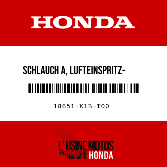 image de 18651-K1B-T00 SCHLAUCH A, LUFTEINSPRITZ-    MAGNETVENTIL
