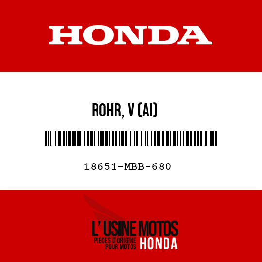 image de 18651-MBB-680 ROHR, V (AI)