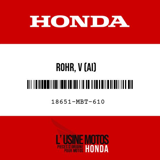 image de 18651-MBT-610 ROHR, V (AI)