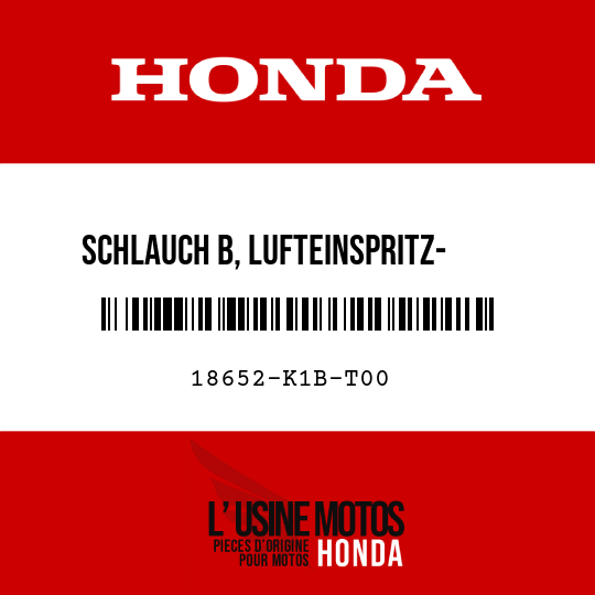 image de 18652-K1B-T00 SCHLAUCH B, LUFTEINSPRITZ-    MAGNETVENTIL