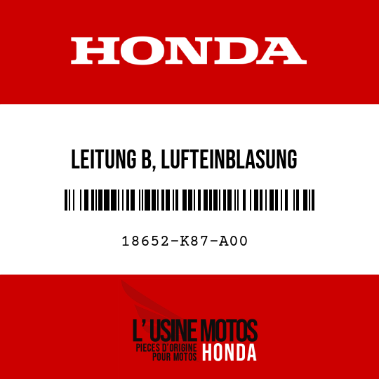 image de 18652-K87-A00 LEITUNG B, LUFTEINBLASUNG