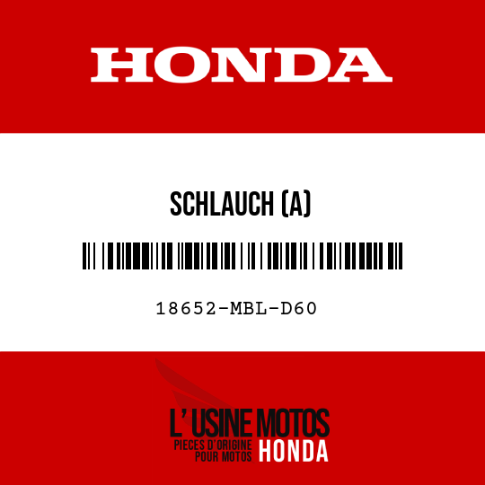 image de 18652-MBL-D60 SCHLAUCH (A)