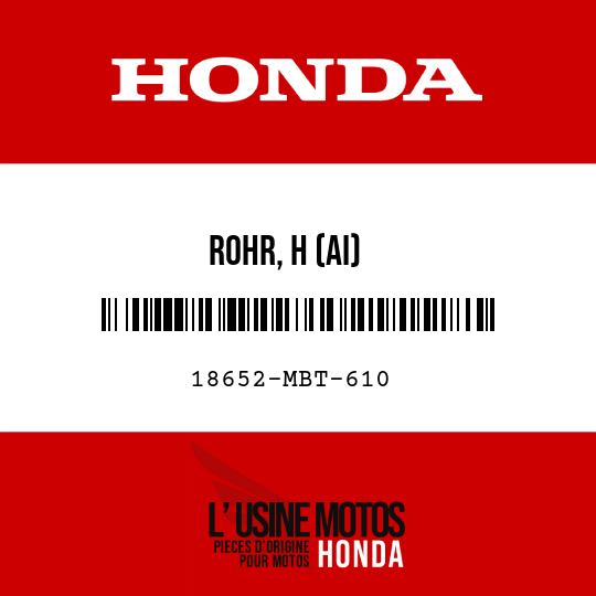 image de 18652-MBT-610 ROHR, H (AI)