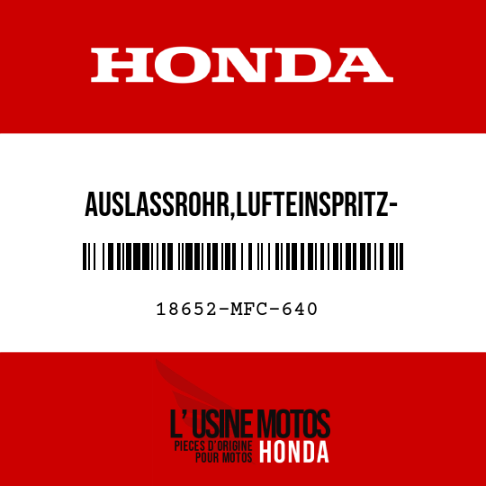 image de 18652-MFC-640 AUSLASSROHR,LUFTEINSPRITZ- STEUERVENTIL