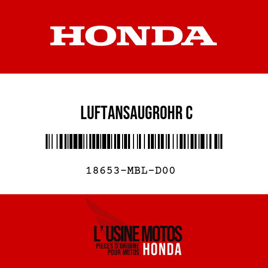 image de 18653-MBL-D00 LUFTANSAUGROHR C