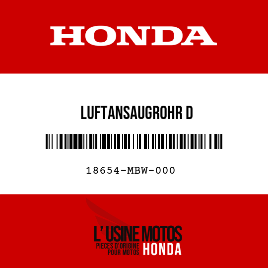 image de 18654-MBW-000 LUFTANSAUGROHR D