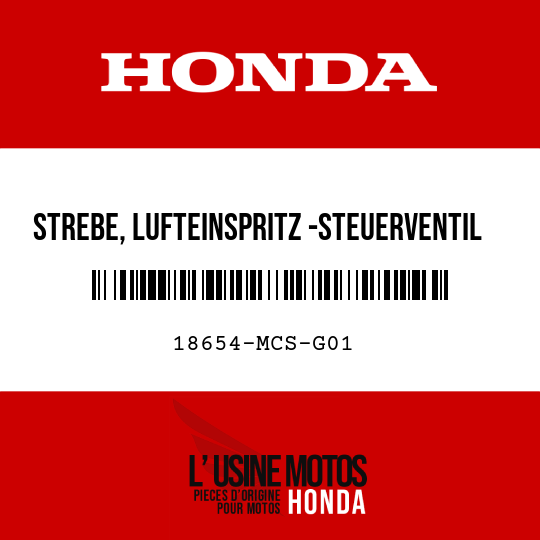 image de 18654-MCS-G01 STREBE, LUFTEINSPRITZ -STEUERVENTIL