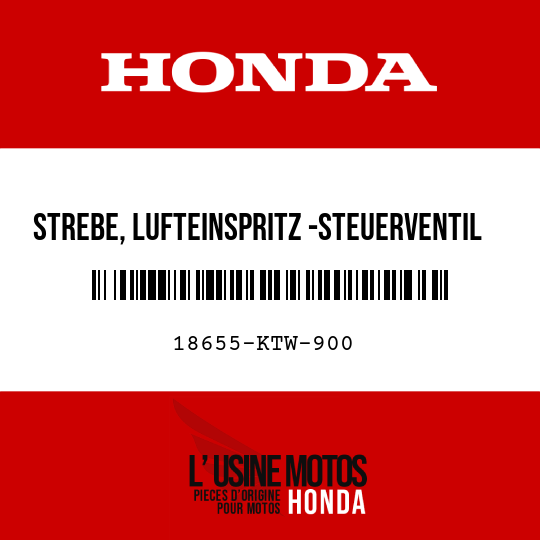 image de 18655-KTW-900 STREBE, LUFTEINSPRITZ -STEUERVENTIL