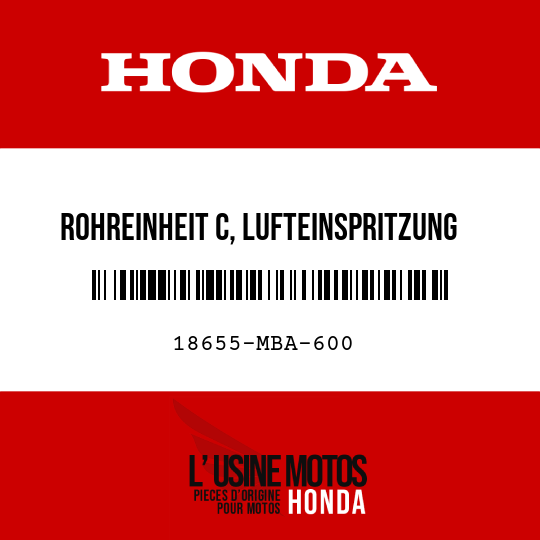 image de 18655-MBA-600 ROHREINHEIT C, LUFTEINSPRITZUNG