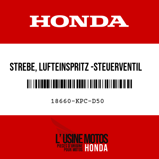 image de 18660-KPC-D50 STREBE, LUFTEINSPRITZ -STEUERVENTIL