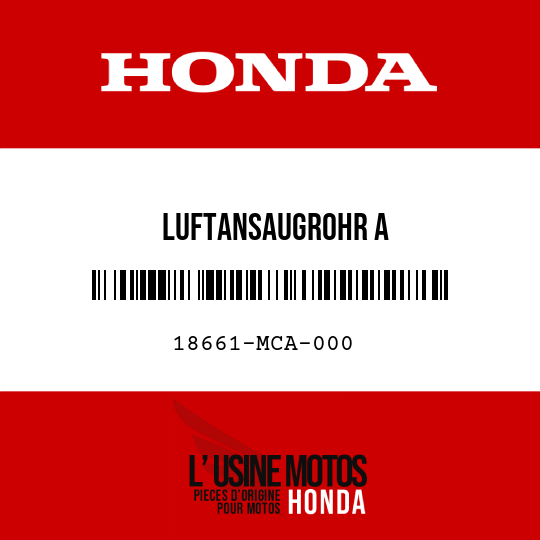 image de 18661-MCA-000 LUFTANSAUGROHR A