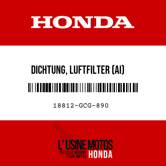 image de 18812-GCG-890 DICHTUNG, LUFTFILTER (AI)