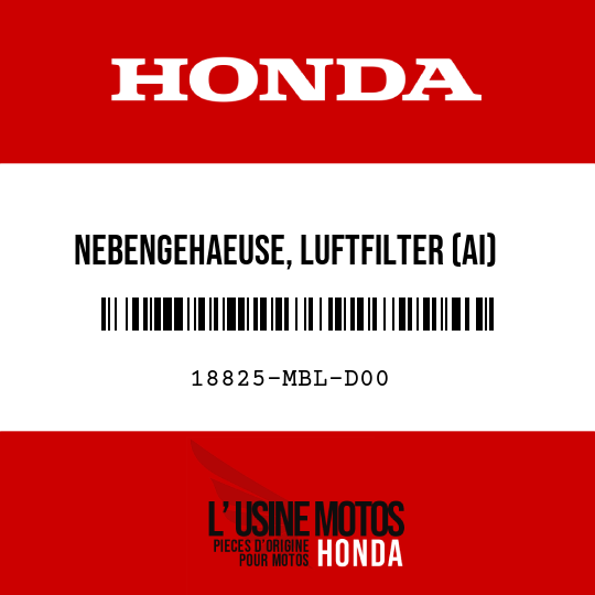 image de 18825-MBL-D00 NEBENGEHAEUSE, LUFTFILTER (AI)