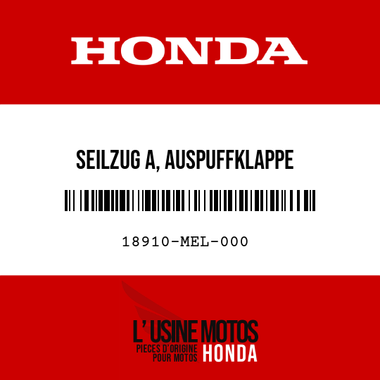 image de 18910-MEL-000 SEILZUG A, AUSPUFFKLAPPE