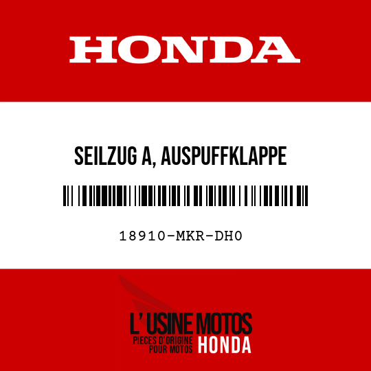 image de 18910-MKR-DH0 SEILZUG A, AUSPUFFKLAPPE
