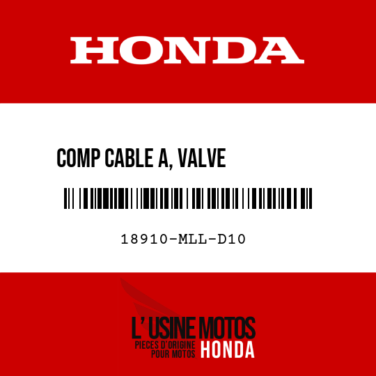 image de 18910-MLL-D10 COMP CABLE A, VALVE          ECHAPPEMENT