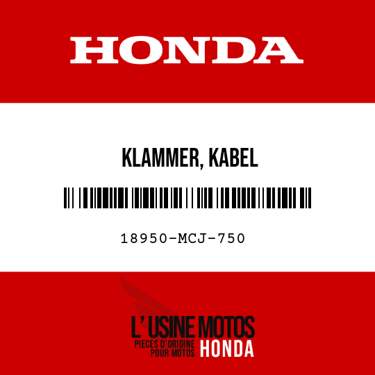 image de 18950-MCJ-750 KLAMMER, KABEL