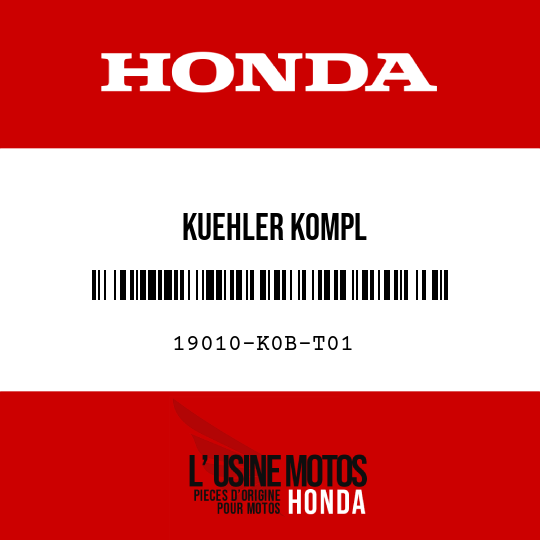 image de 19010-K0B-T01 KUEHLER KOMPL