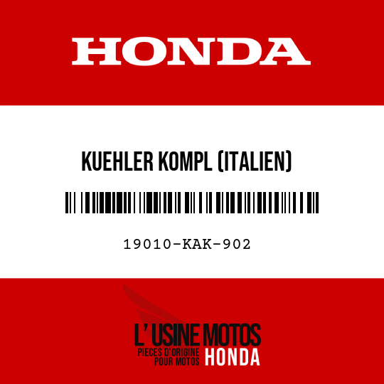 image de 19010-KAK-902 KUEHLER KOMPL (ITALIEN)