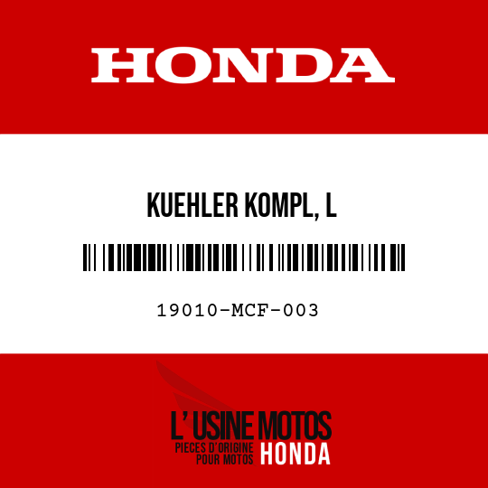 image de 19010-MCF-003 KUEHLER KOMPL, L