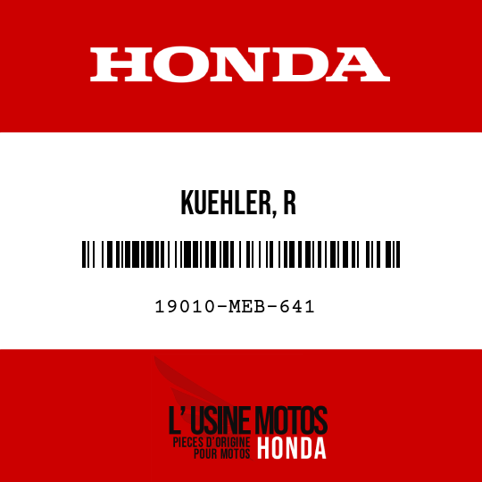 image de 19010-MEB-641 KUEHLER, R