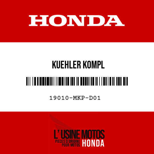 image de 19010-MKP-D01 KUEHLER KOMPL