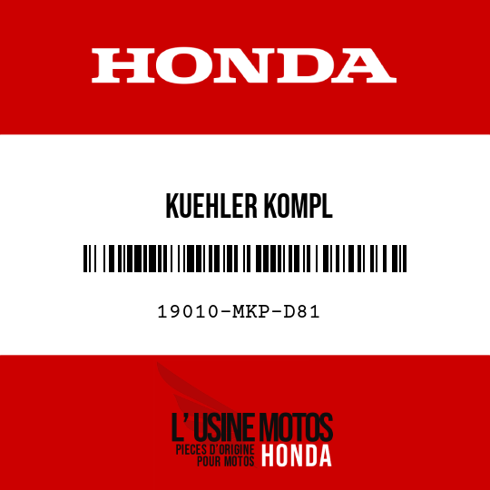 image de 19010-MKP-D81 KUEHLER KOMPL