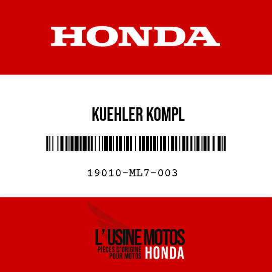 image de 19010-ML7-003 KUEHLER KOMPL