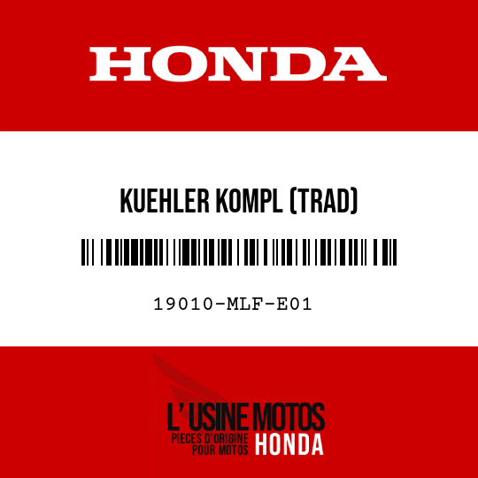 image de 19010-MLF-E01 KUEHLER KOMPL (TRAD)