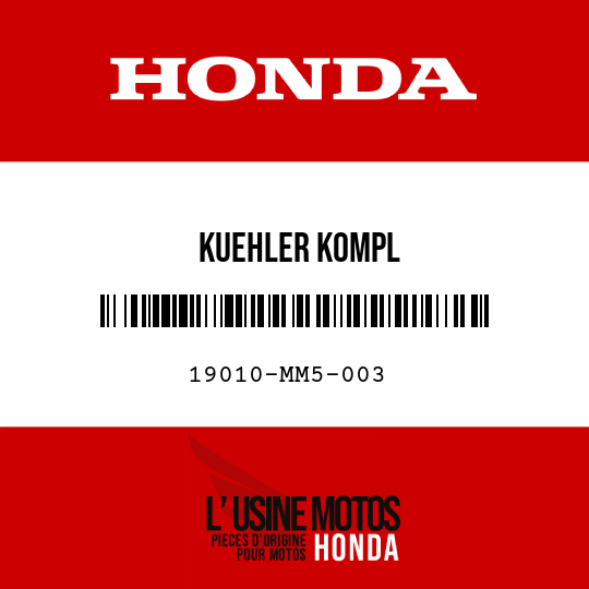 image de 19010-MM5-003 KUEHLER KOMPL