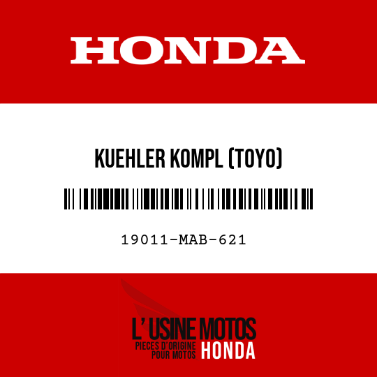 image de 19011-MAB-621 KUEHLER KOMPL (TOYO)