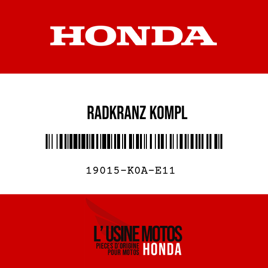 image de 19015-K0A-E11 RADKRANZ KOMPL