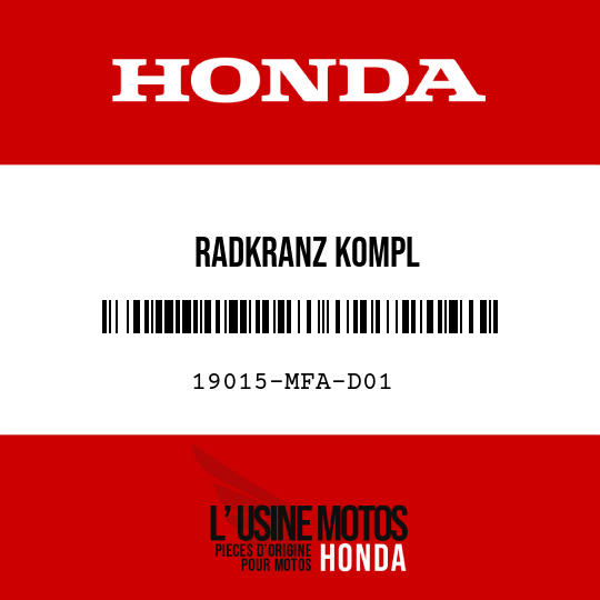 image de 19015-MFA-D01 RADKRANZ KOMPL