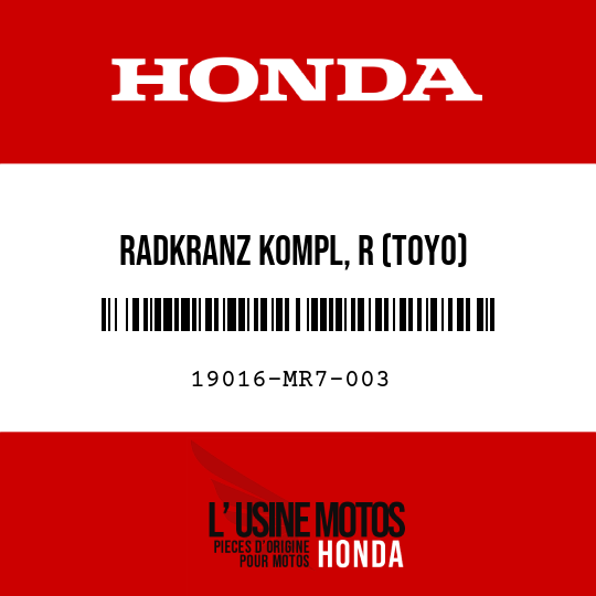 image de 19016-MR7-003 RADKRANZ KOMPL, R (TOYO)