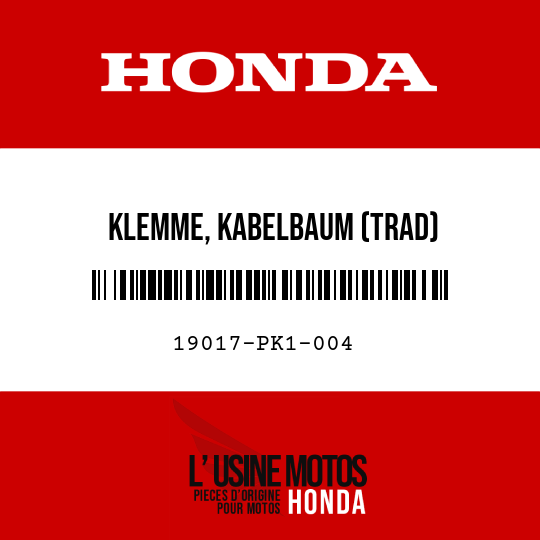image de 19017-PK1-004 KLEMME, KABELBAUM (TRAD)