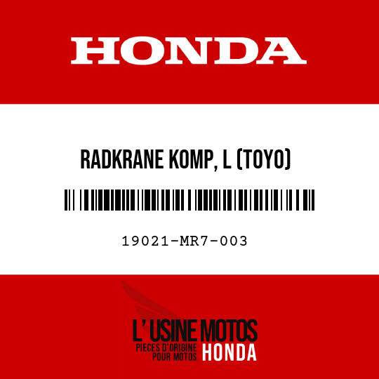 image de 19021-MR7-003 RADKRANE KOMP, L (TOYO)