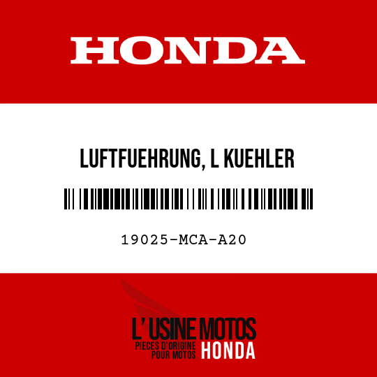 image de 19025-MCA-A20 LUFTFUEHRUNG, L KUEHLER