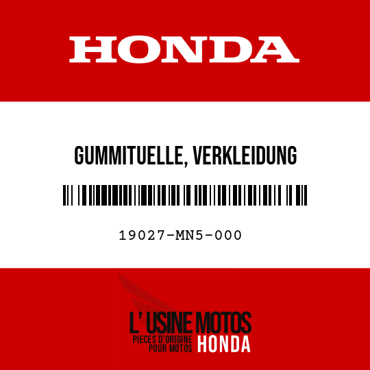 image de 19027-MN5-000 GUMMITUELLE, VERKLEIDUNG