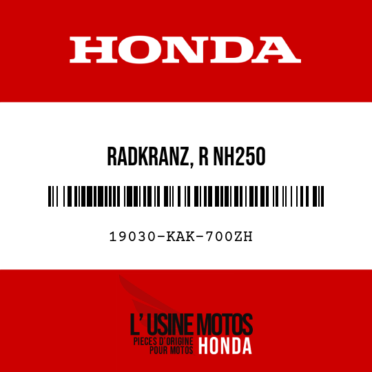 image de 19030-KAK-700ZH RADKRANZ, R NH250 