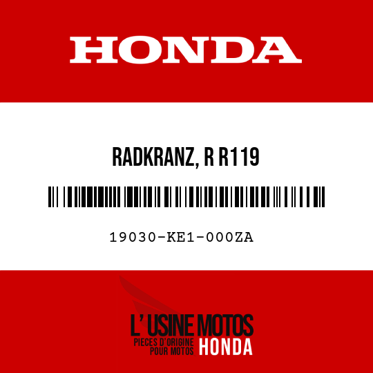 image de 19030-KE1-000ZA RADKRANZ, R R119