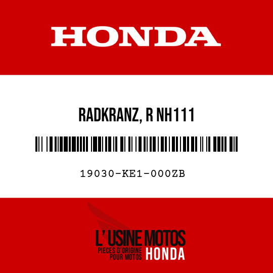 image de 19030-KE1-000ZB RADKRANZ, R NH111 