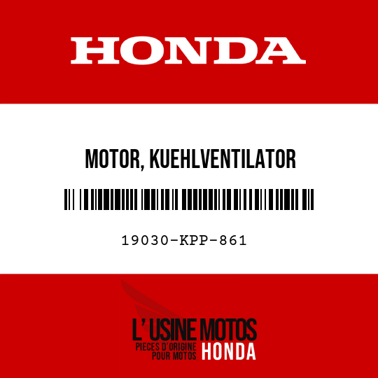 image de 19030-KPP-861 MOTOR, KUEHLVENTILATOR