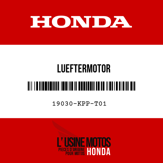 image de 19030-KPP-T01 LUEFTERMOTOR