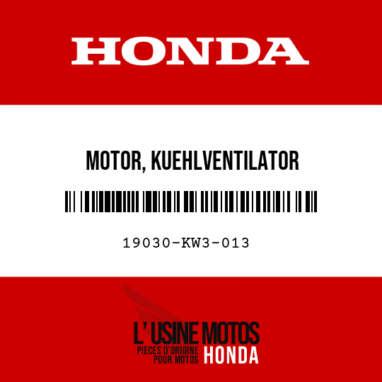 image de 19030-KW3-013 MOTOR, KUEHLVENTILATOR