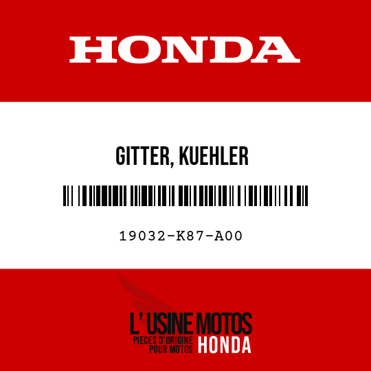image de 19032-K87-A00 GITTER, KUEHLER