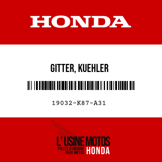 image de 19032-K87-A31 GITTER, KUEHLER