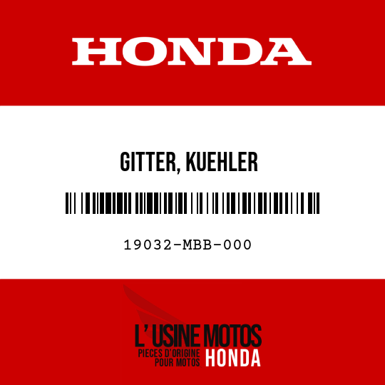 image de 19032-MBB-000 GITTER, KUEHLER